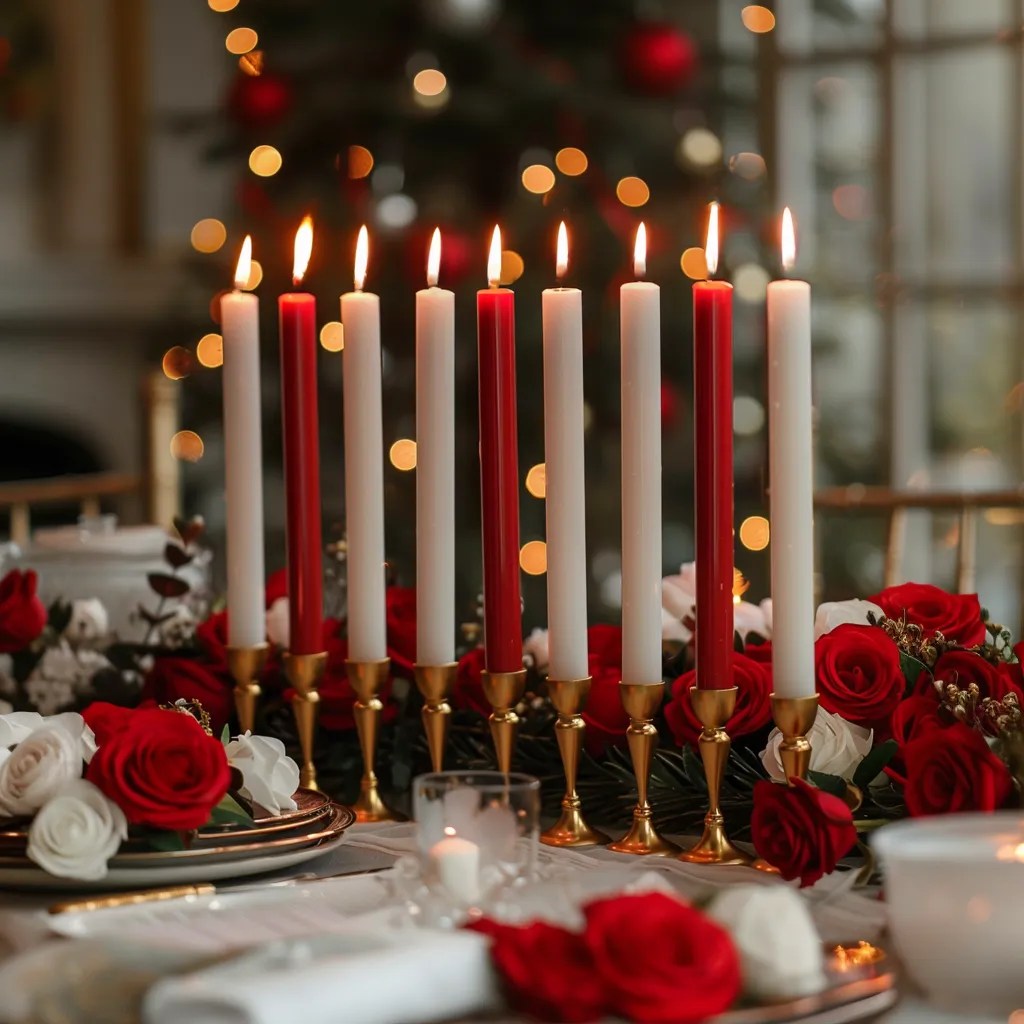 Flameless Taper Candle Set